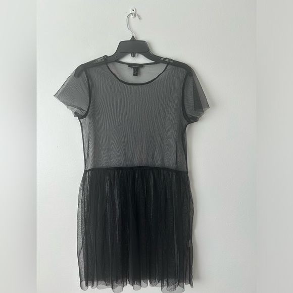 Forever 21 black mesh top size small - Picture 1 of 3